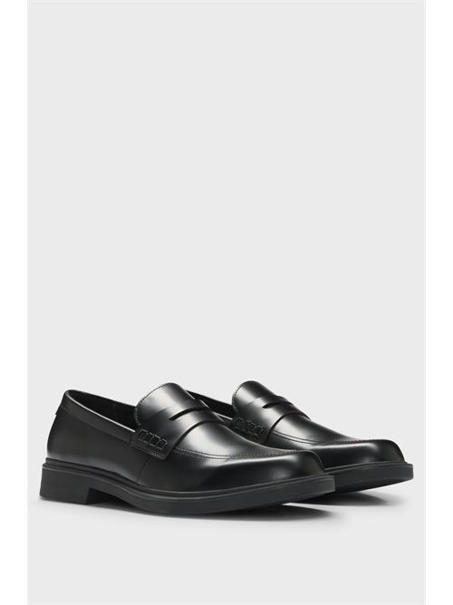 Leather loafers with penny trim BOSS | 50536172 RONNIN_LOAF_BO.001